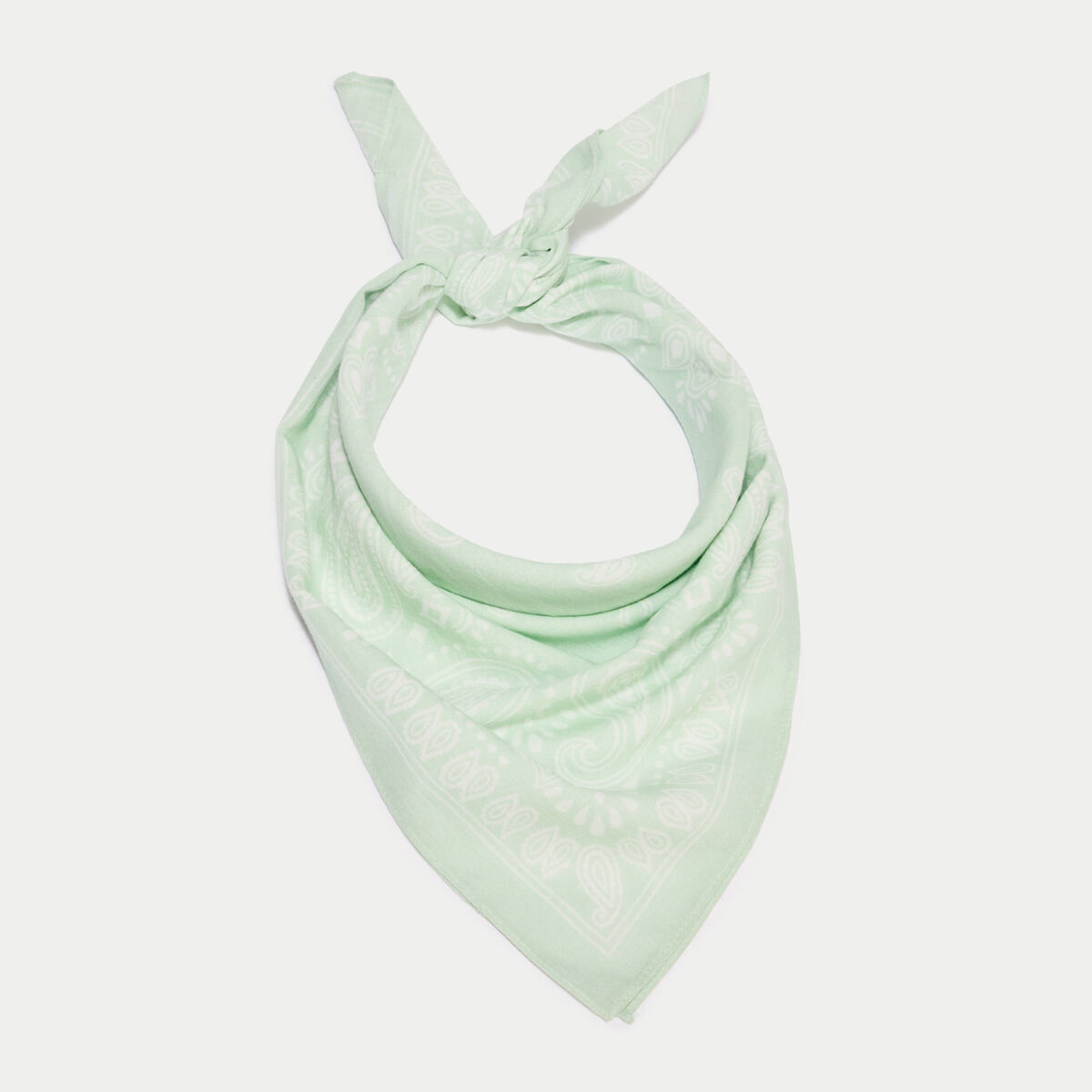 Foulard vert pastel femme