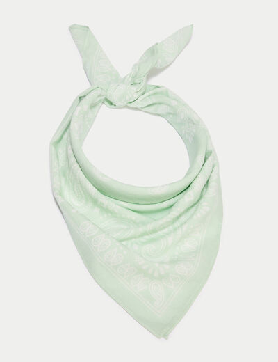 Foulard vert pastel femme
