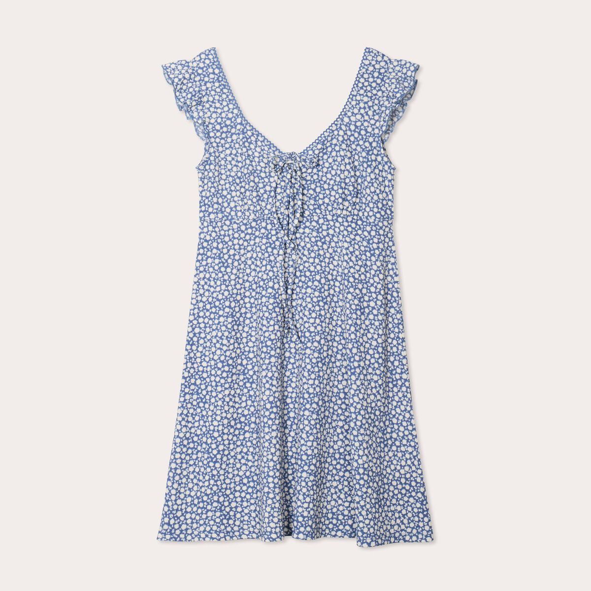 Robe trapèze sans manches bleu gris femme