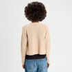 Gilet manches longues sable femme