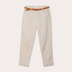 Pantalon chino slim 7/8ème blanc femme