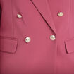 Blazer col tailleur manches longues vieux rose femme