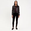 Jean skinny push-up taille standard denim noir femme