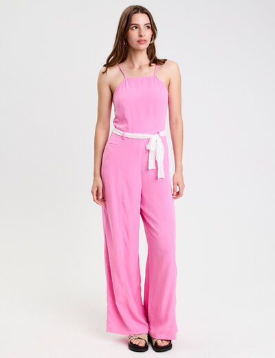 Combinaison rose femme