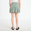 Jupe-short patineuse vert femme