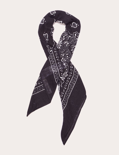 Foulard noir femme