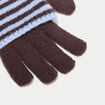 Gant-mitaine 2-en-1 bleu clair femme