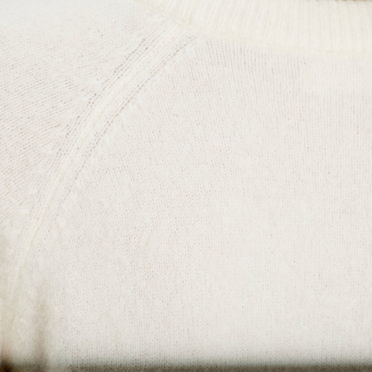 Pull manches longues ecru femme