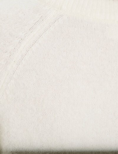 Pull manches longues ecru femme