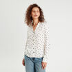 Chemise manches longues blanc femme