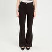 Pantalon bootcut noir femme