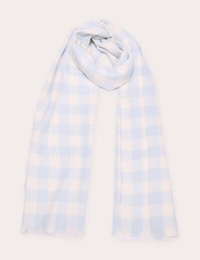 Écharpe bleu ciel femme