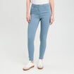 Jeans slim 5 poches bleu femme