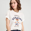 T-shirt manches courtes blanc femme