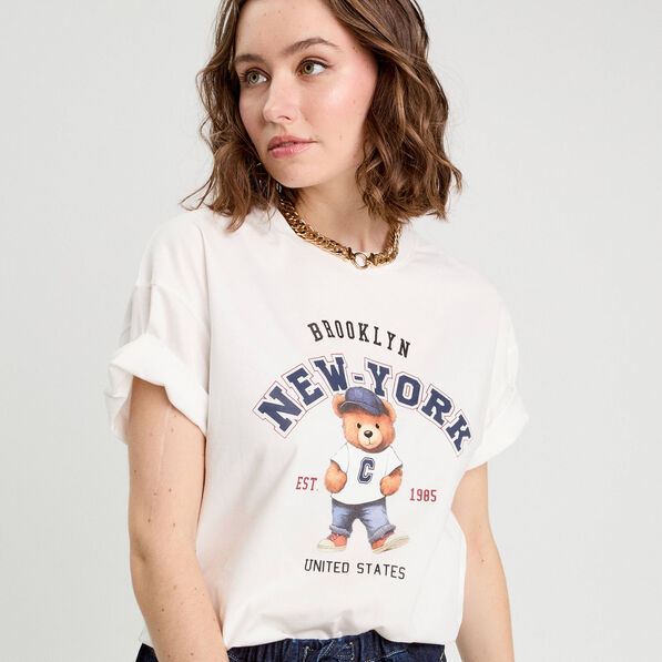 t shirt manches courtes blanc femme T-shirt manches courtes blanc femme