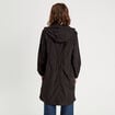 Parka déperlante 2-en-1 avec pochette noir femme
