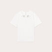 T-shirt manches courtes bijoux ecru femme