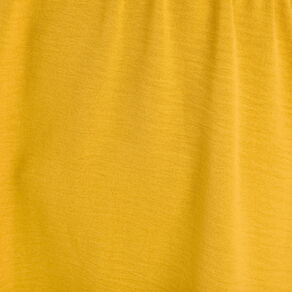Robe évasée taille élastiquée jaune citron femme