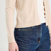Gilet manches longues sable femme