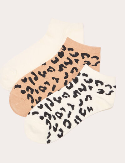 Lot 3 paires chaussettes ecru femme