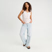 Blouse nouée blanc femme