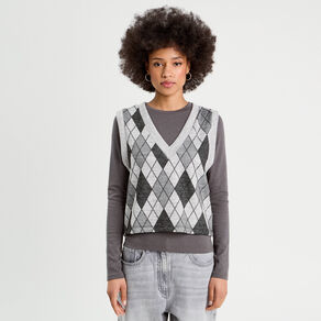 pull sans manches gris clair femme Pull sans manches gris clair femme