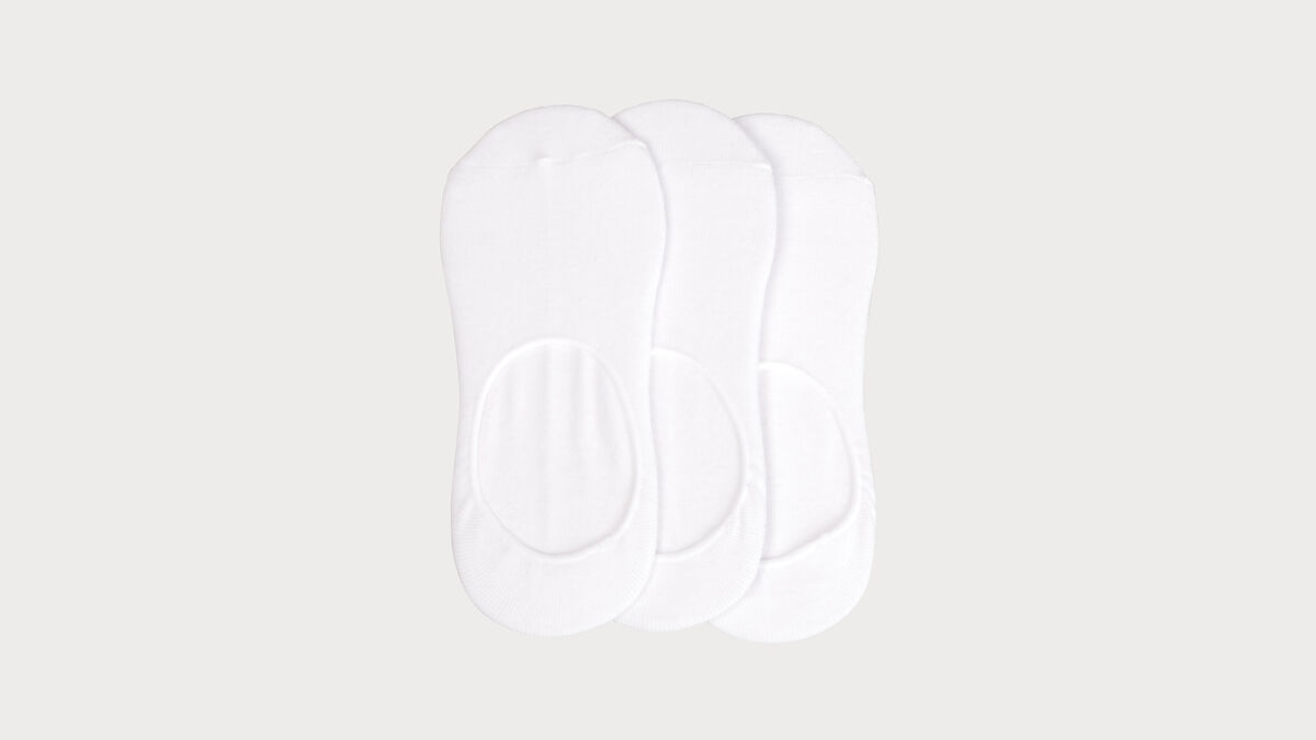 Lot de 3 paires de chaussettes blanc femme