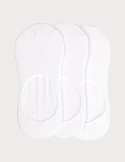 Lot de 3 paires de chaussettes blanc femme