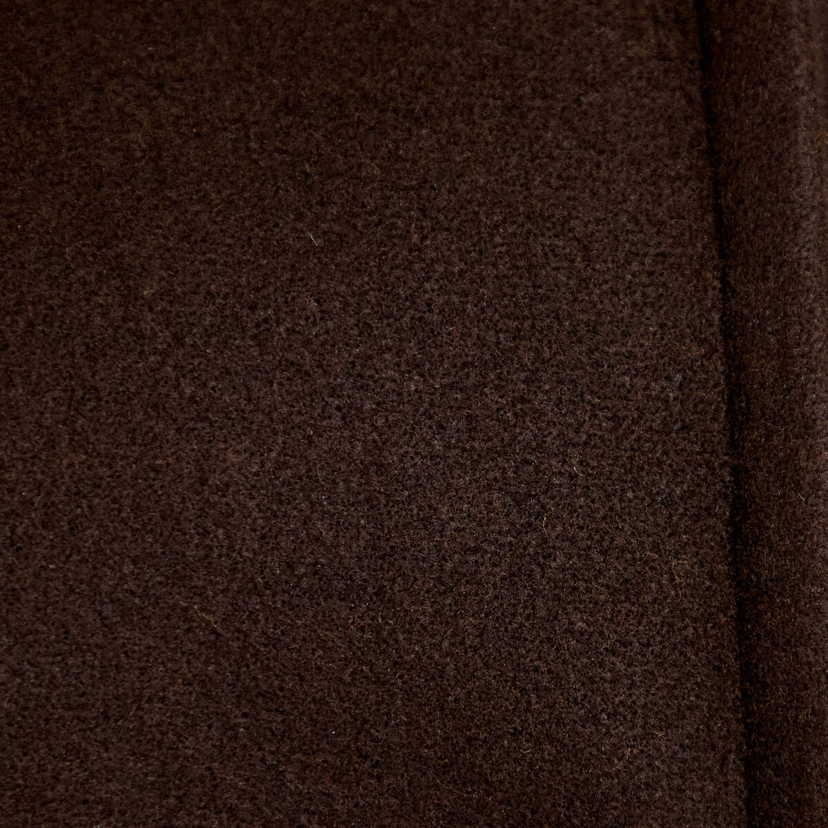 Veste chin&eacute;e col montant manches longues marron fonc&eacute; femme
