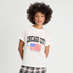 T-shirt manches courtes blanc femme