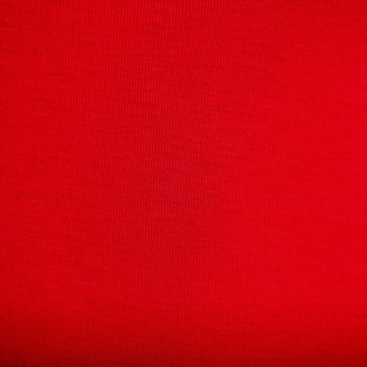 T-shirt ajust&eacute; col rond manches longues rouge femme