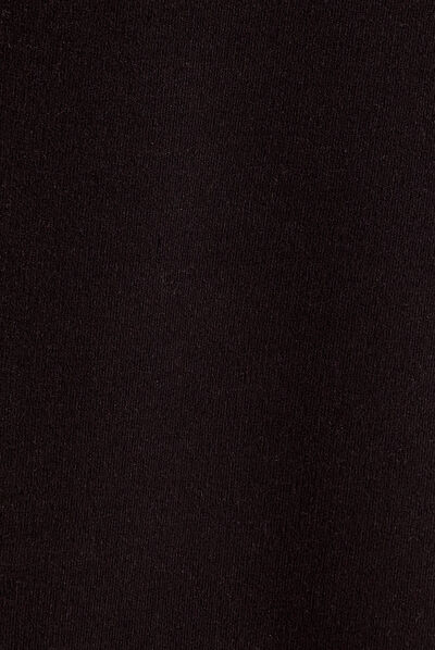 Robe pull longue moulante noir femme