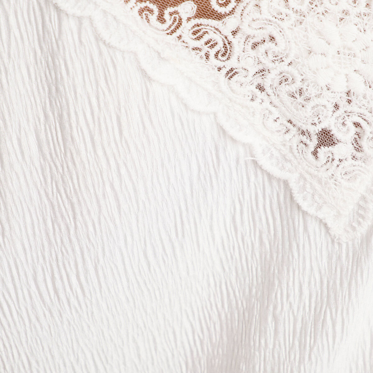 Blouse sans manches ecru femme