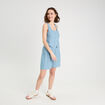 Veston sans manches bleu gris femme