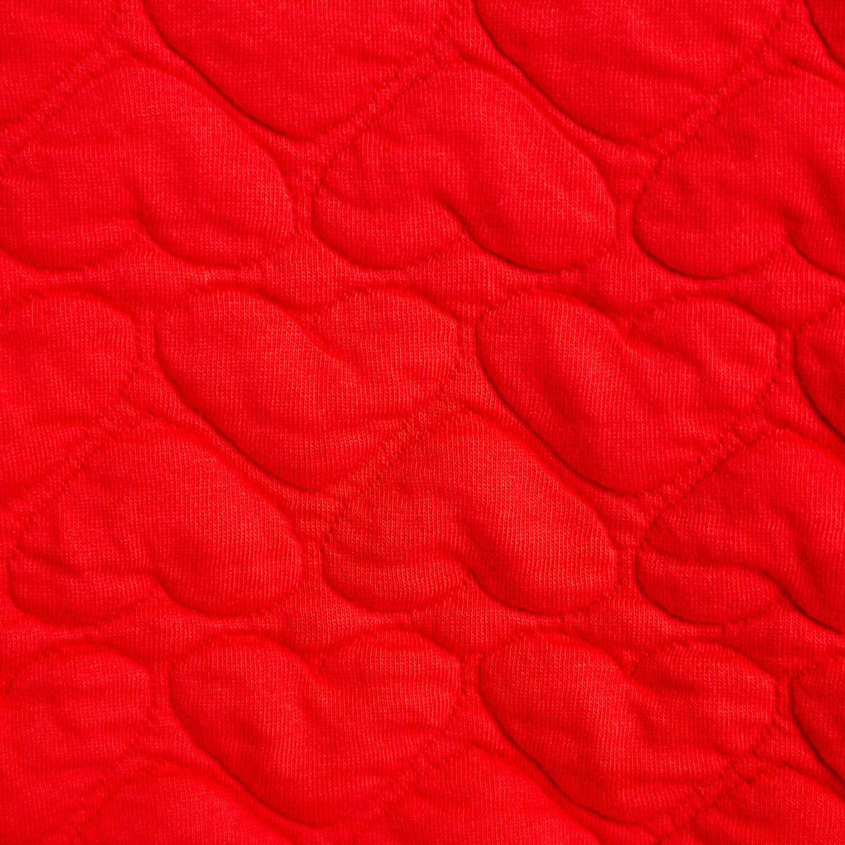 Gilet droit col v manches longues rouge femme
