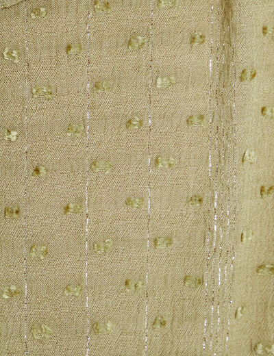 Blouse asymétrique vert pastel femme