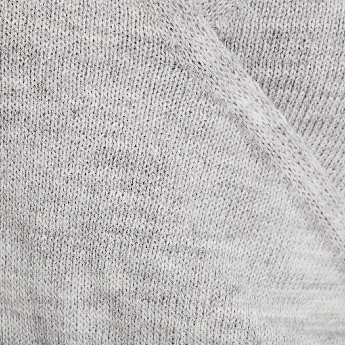 Gilet col cache-coeur noué gris clair femme