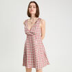 Robe trapèze sans manches rose femme