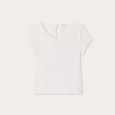 T-shirt manches courtes ecru femme