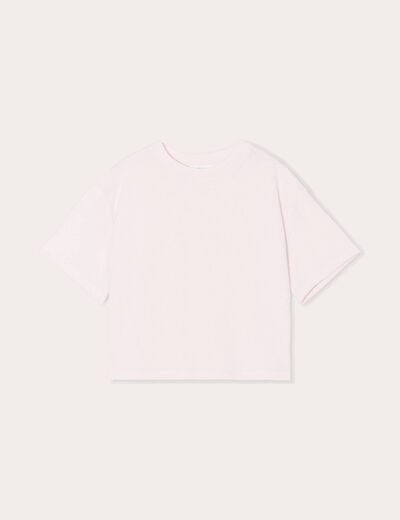 T-shirt manches courtes rose femme