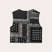 Gilet sans manches matelassé noir femme