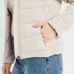 Doudoune ajust&eacute;e &agrave; capuche blanc femme