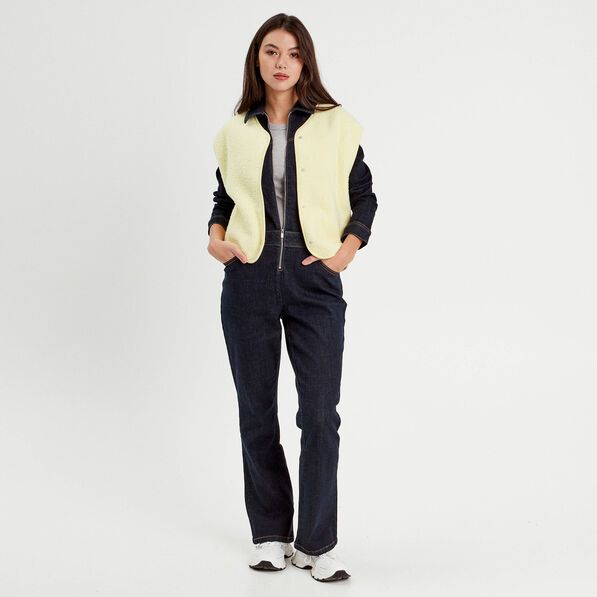combinaison pantalon en jean denim brut femme Combinaison pantalon en jean denim brut femme