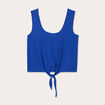 D&eacute;bardeur cropped nou&eacute; bleu electrique femme