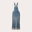 Salopette large en jean denim double stone femme
