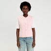 Gilet sans manches rose clair femme