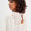 T-shirt manches courtes ecru femme