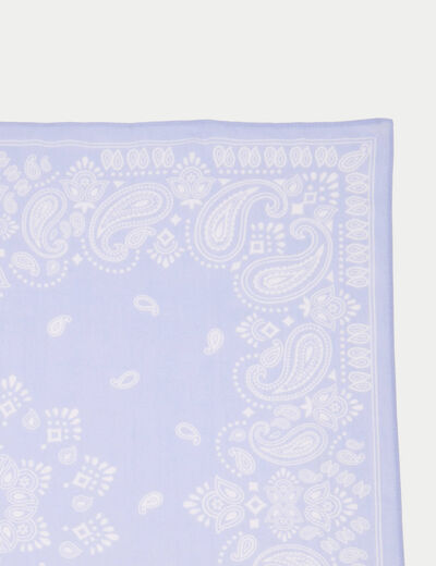 Foulard bleu ciel femme