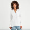 Chemise manches longues ecru femme