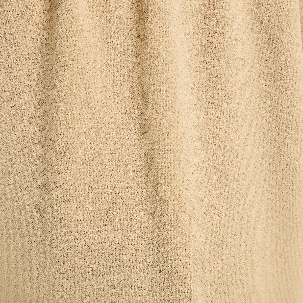 Pantalon large élastiqué beige femme